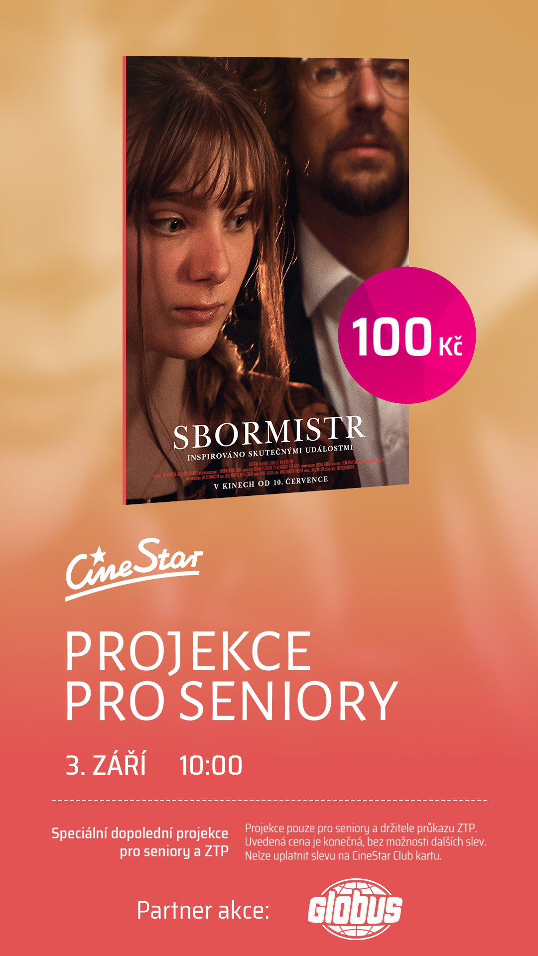 Seniorská projekce s filmem Sbormistr Olomouc