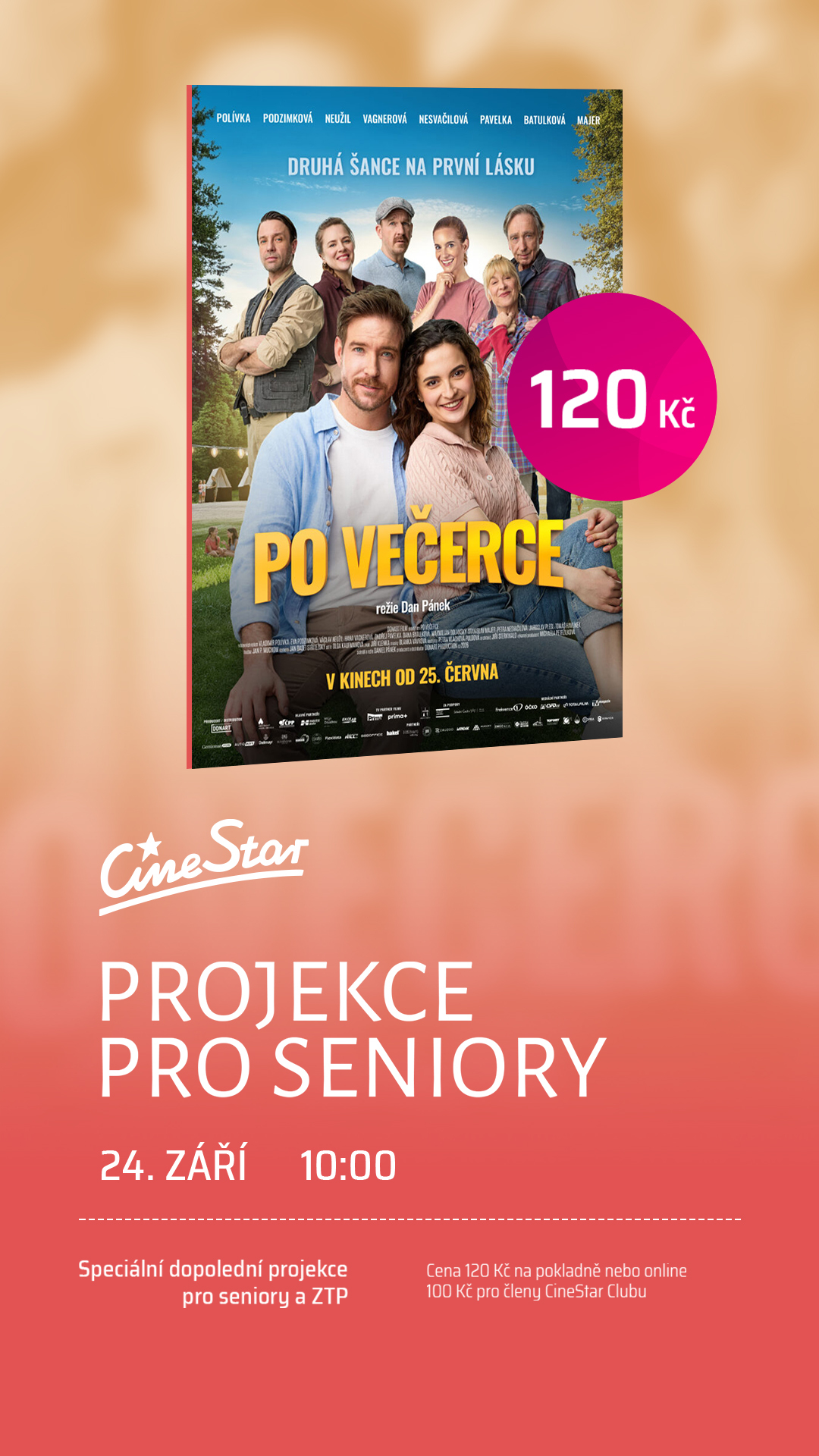Seniorská projekce s filmem Po večerce 24.09.