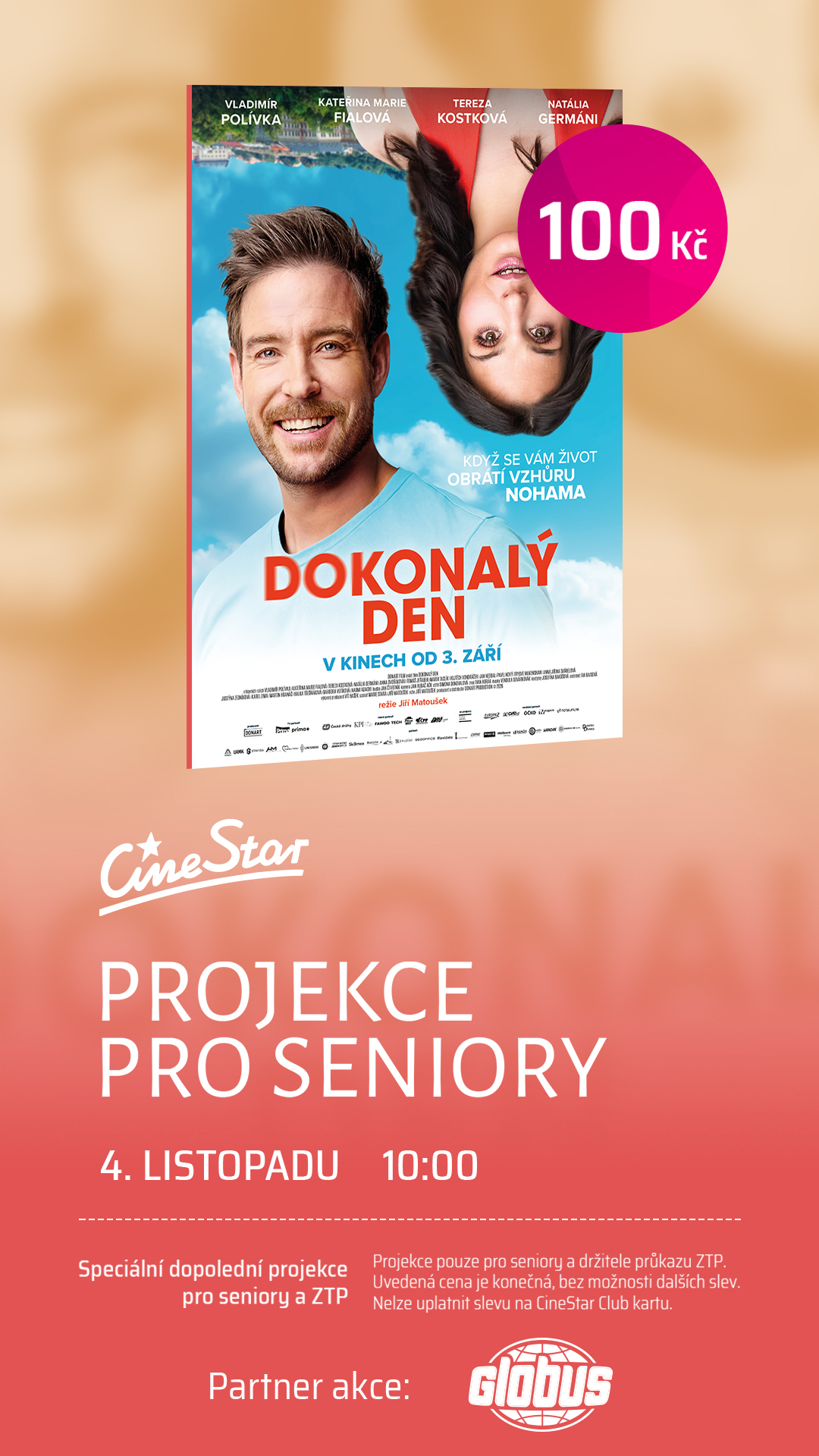 Seniorská projekce s filmem Dokonalý den 04.11.